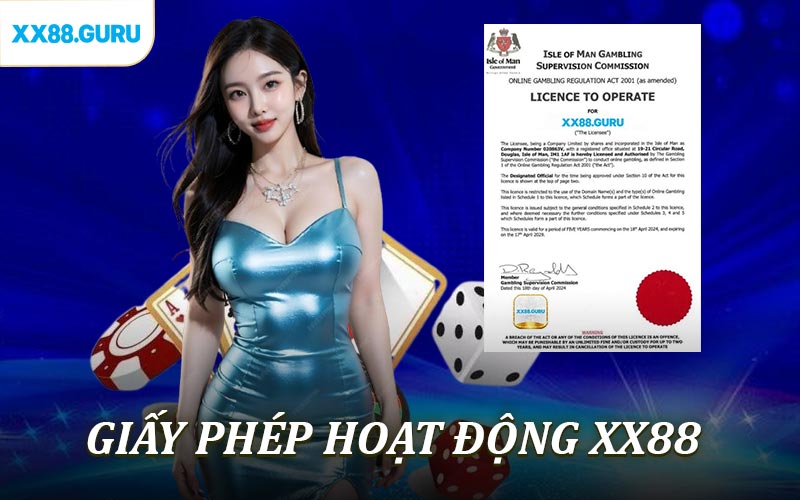 Giấy phép hoạt động XX88
